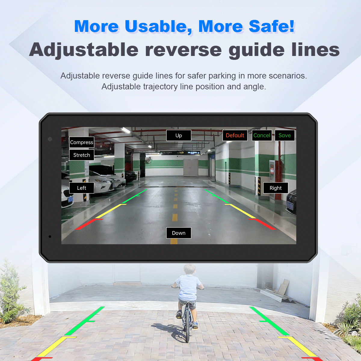 6.1 inches CarPlay Screen with Wireless Backup Camera